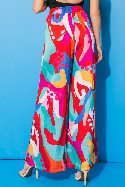 Cancun Getaway Satin Pants