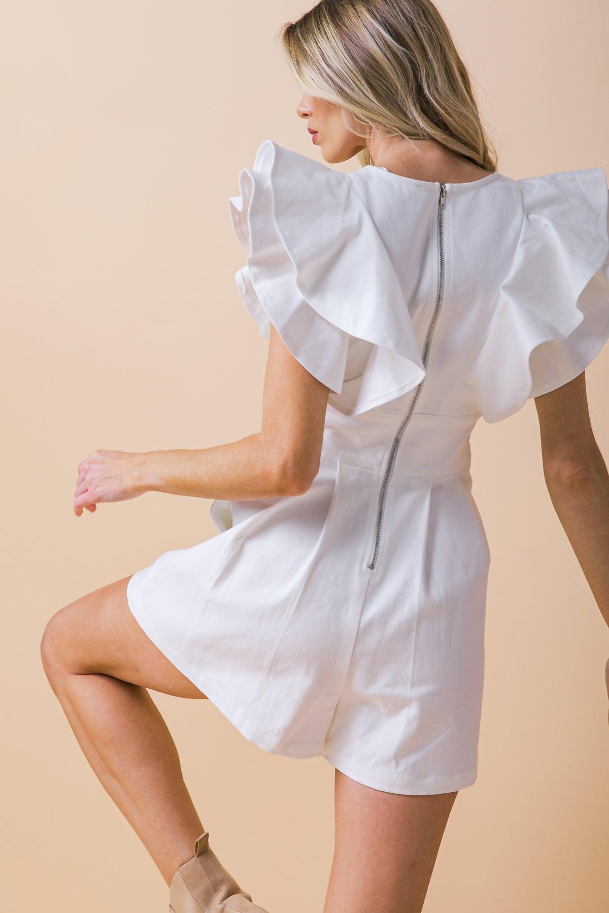 Chilly Moment Twill Romper