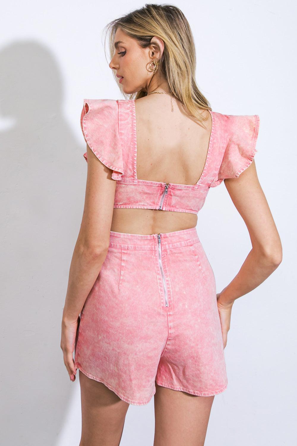 Sight of Sweetness Twill Romper