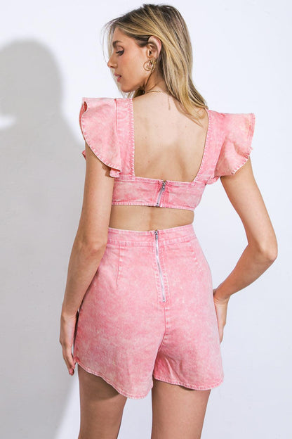 Sight of Sweetness Twill Romper