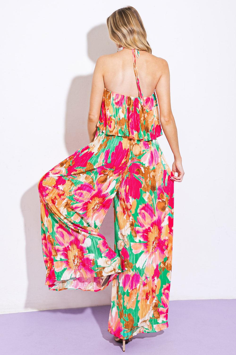 Swing of Things Plisse Jumpsuit