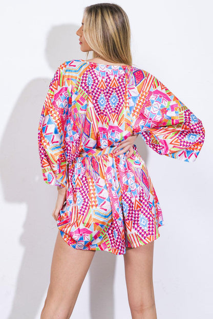 In the Leaves Woven Romper