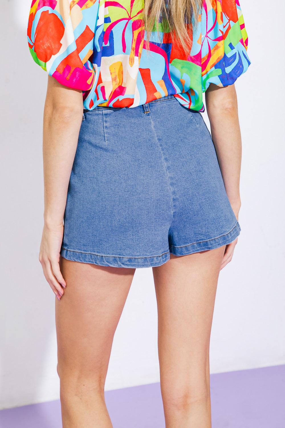 Sunny Romance Denim Skort