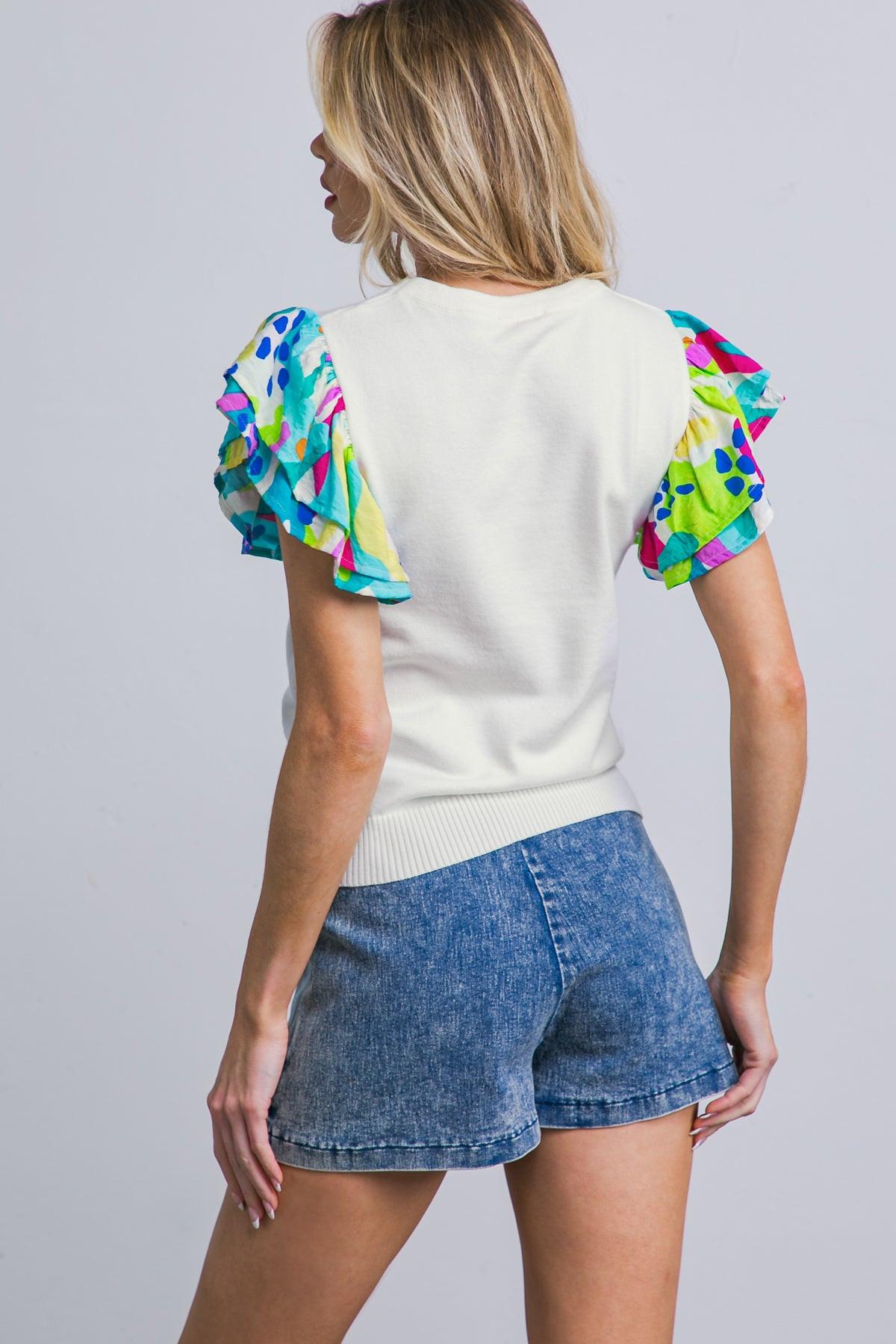 Glittery Glee Sweater Top