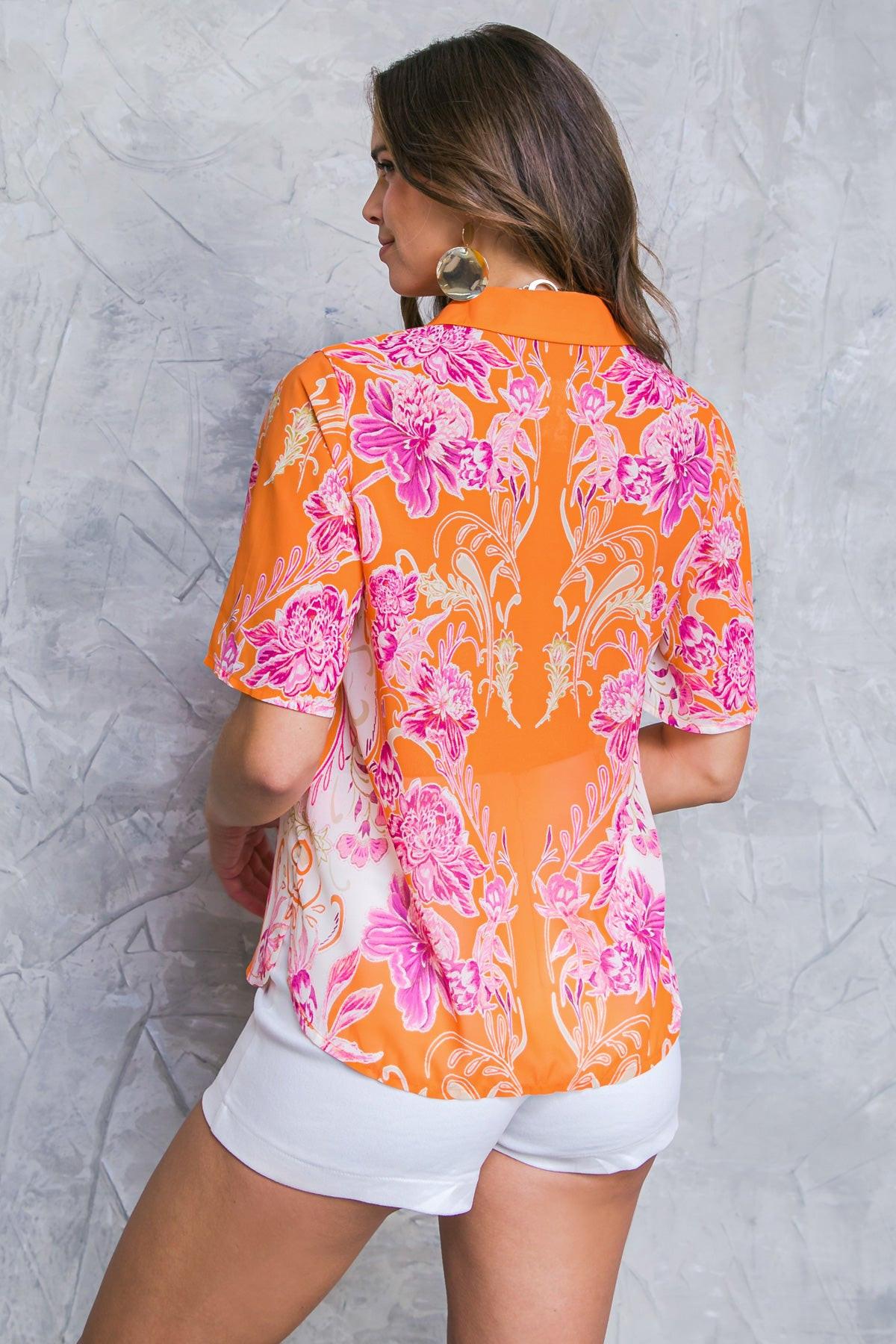 Flourishing Dreams Woven Top