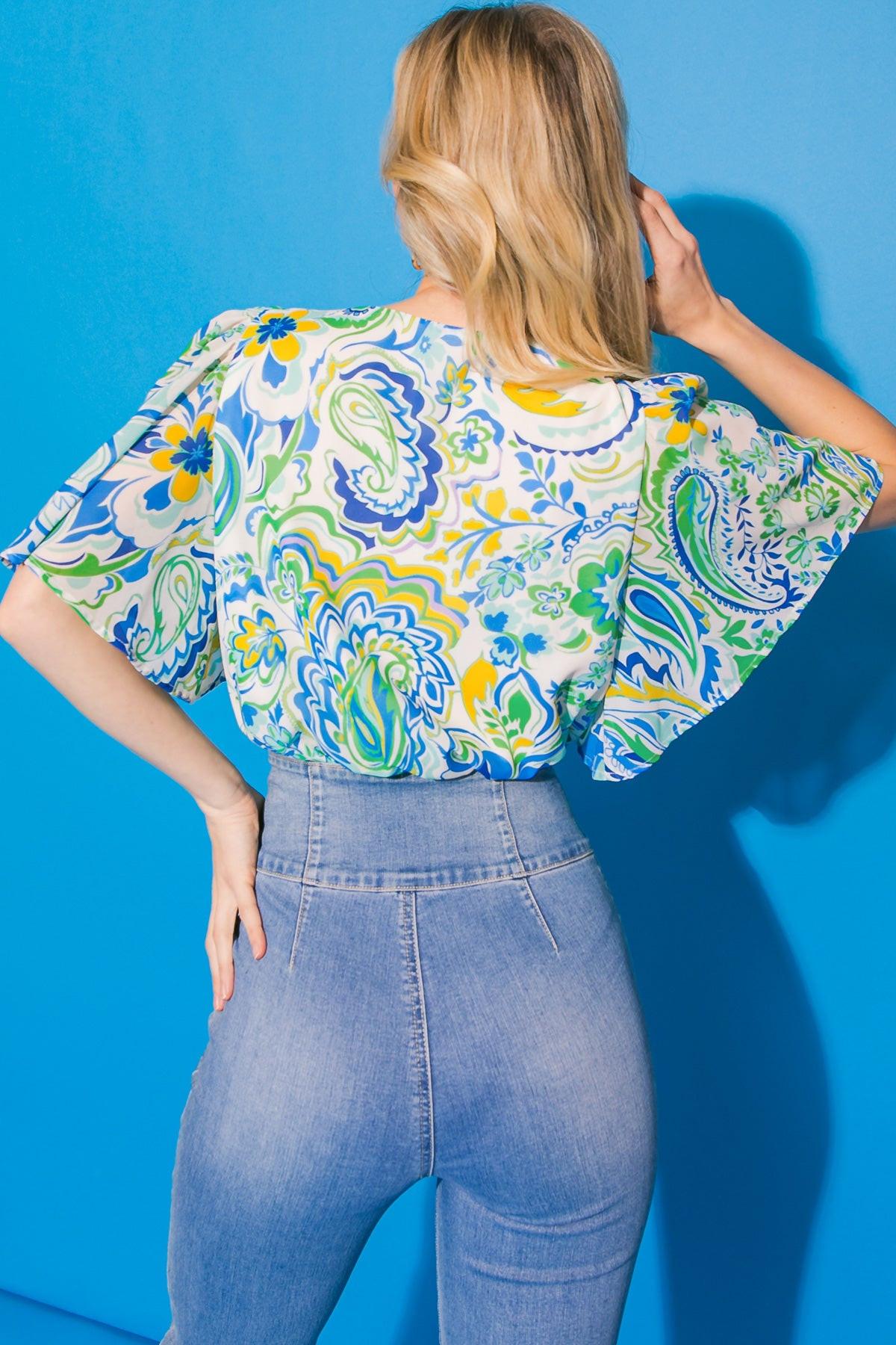 Fanciful Feat Woven Bodysuit