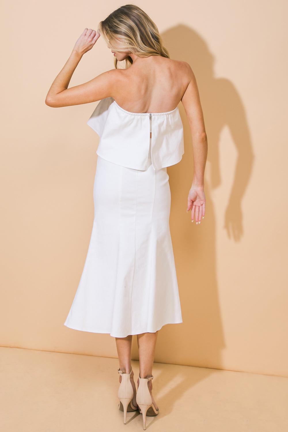 Sunset Stroll Woven Twill Top and Skirt Set