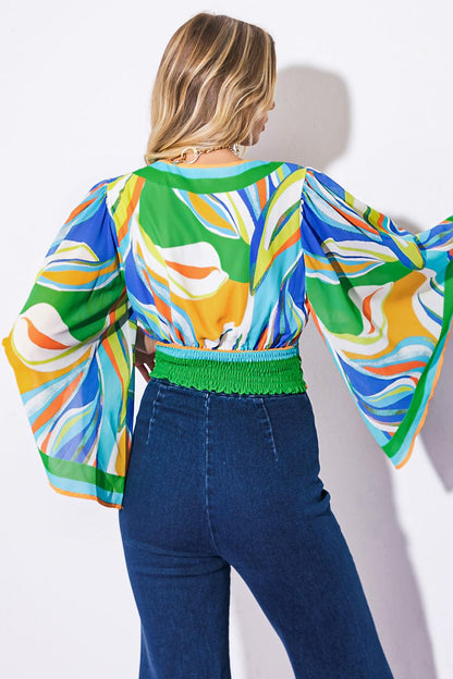 We Belong Together Woven Crop Top