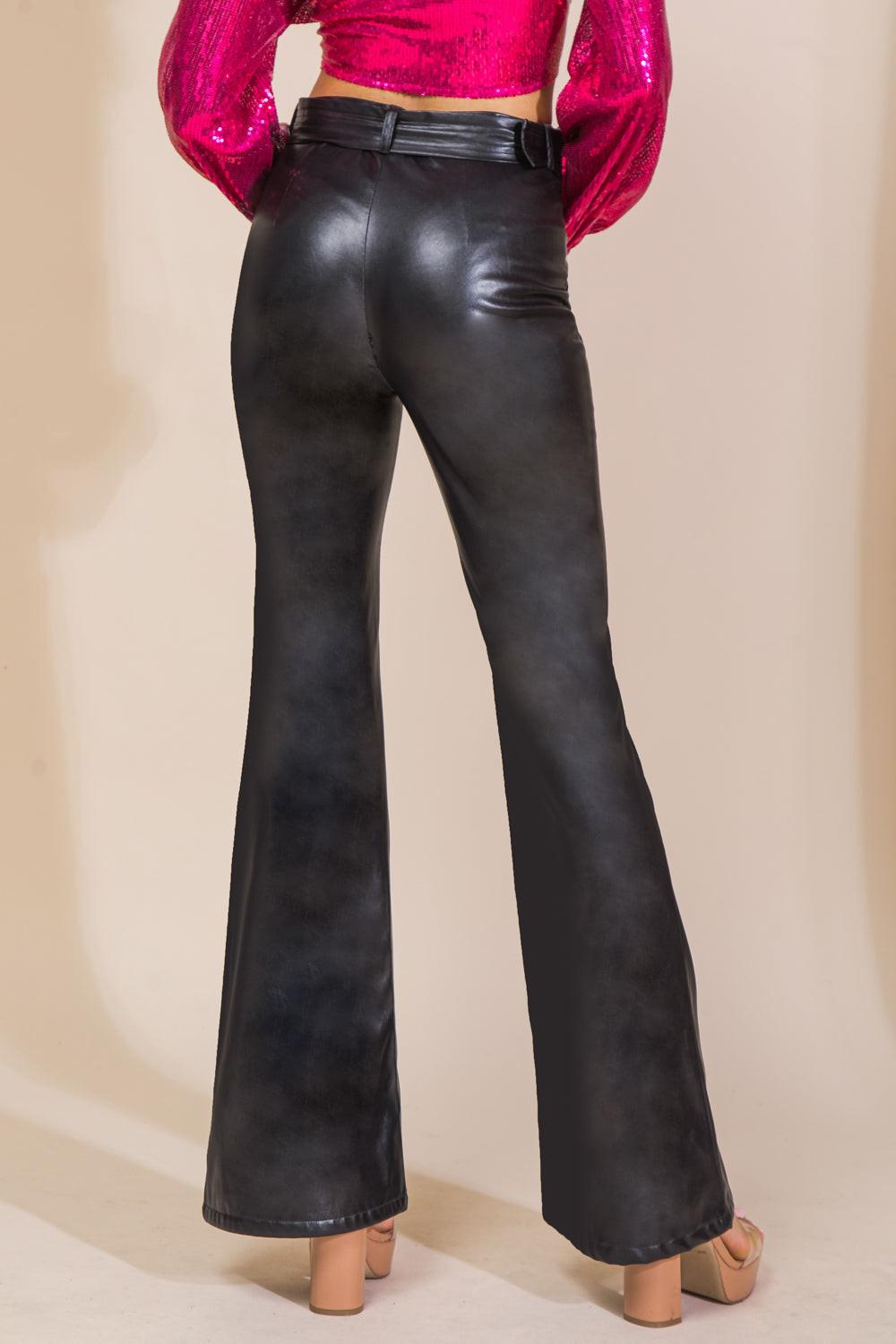 Hope You Know Faux Leather Pants