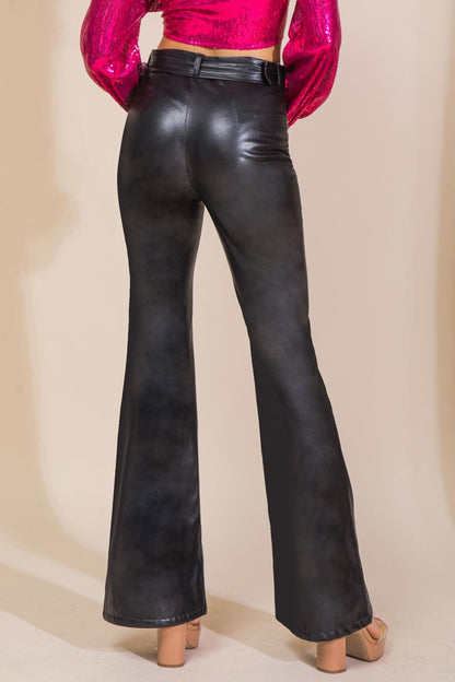 Hope You Know Faux Leather Pants