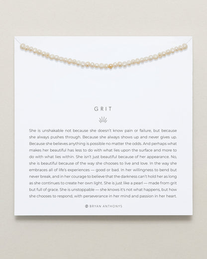 Grit Seed Pearl Anklet