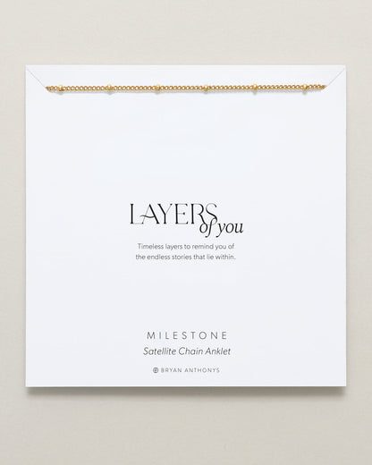 Milestone Satellite Chain Anklet
