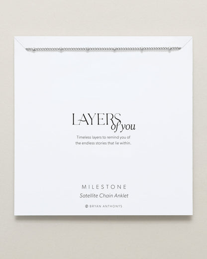 Milestone Satellite Chain Anklet