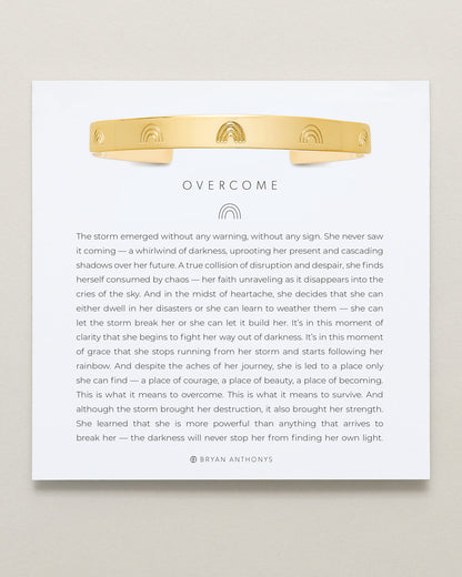 Overcome Engraved Cuff