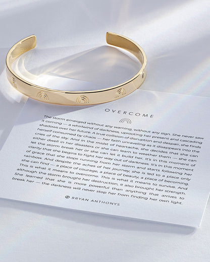 Overcome Engraved Cuff