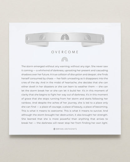 Overcome Engraved Cuff