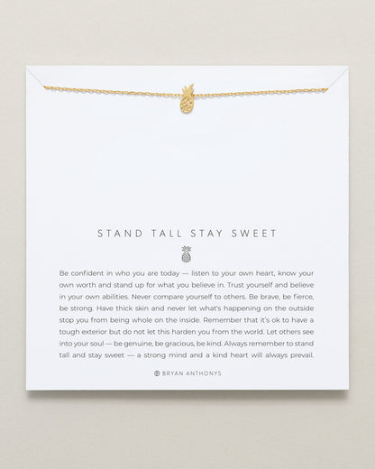 Stand Tall Stay Sweet Icon Necklace