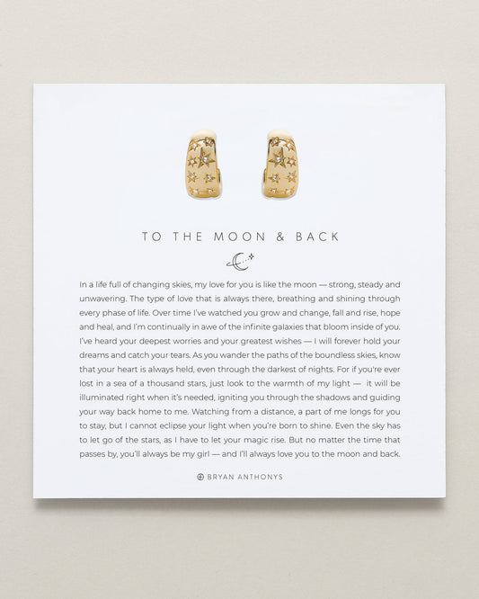 To the Moon and Back Hoop Earrings