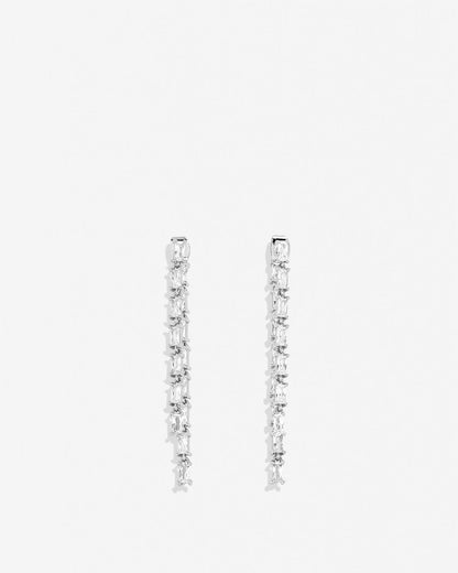 By My Side Baguette Chandelier Earrings
