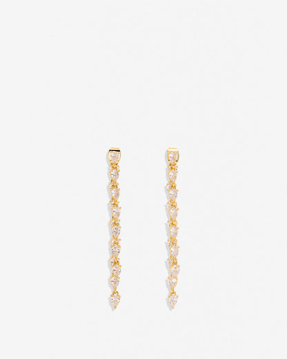 By My Side Pear Cut Chandelier Earrings