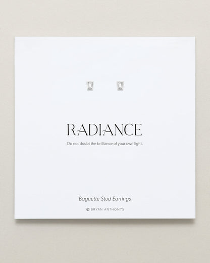 Radiance Baguette Stud Earrings