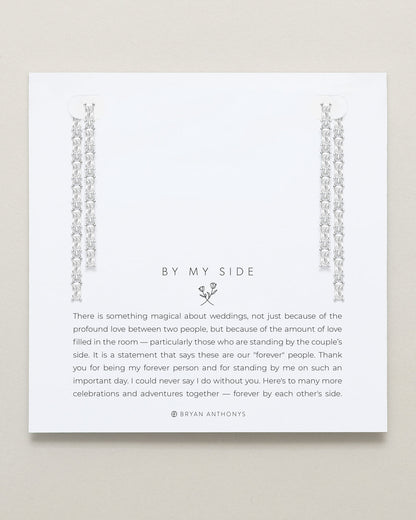 By My Side Baguette Chandelier Earrings
