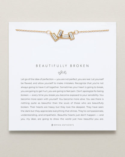 Beautifully Broken & Grit Layered Necklace Set