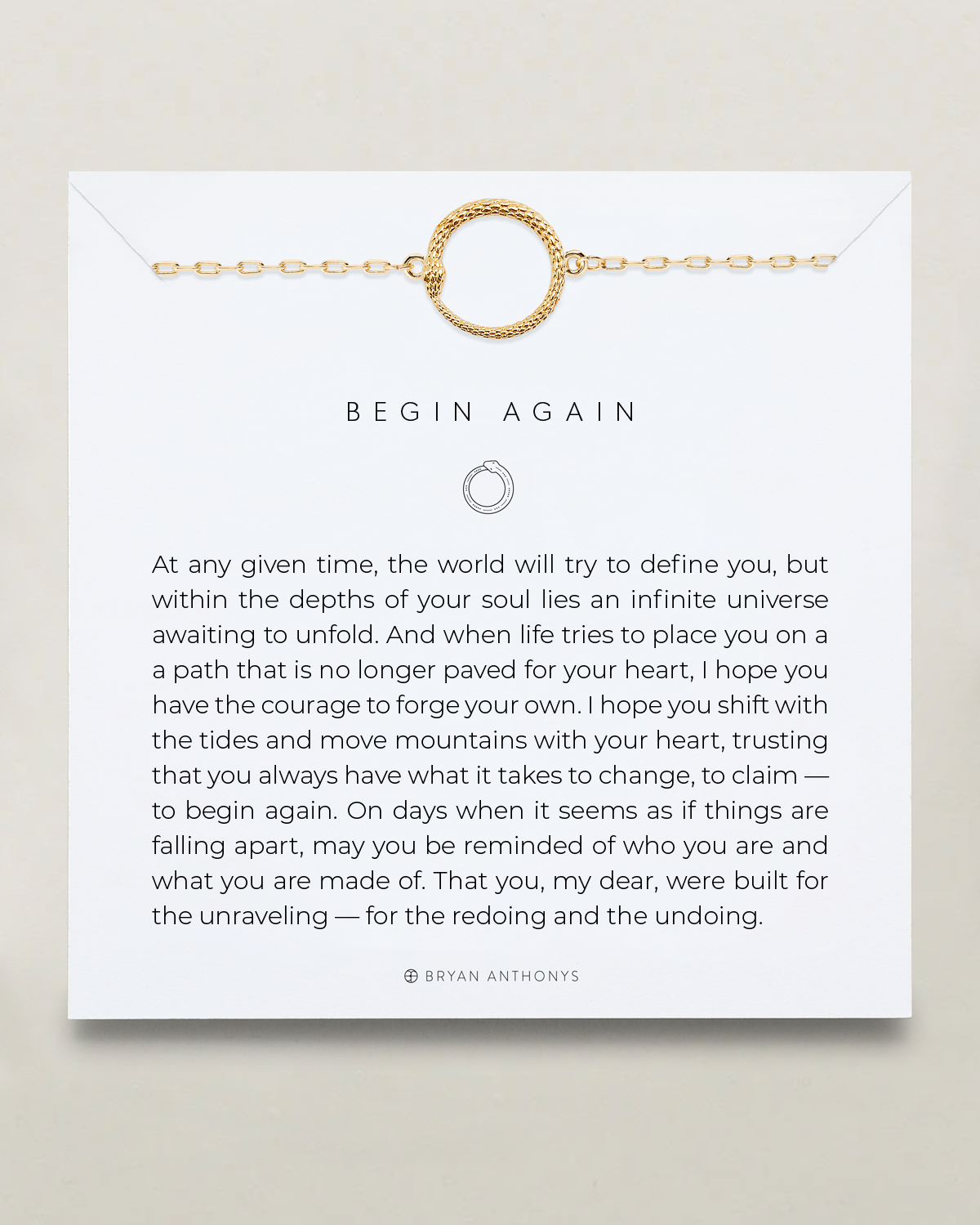 Begin Again Icon Necklace