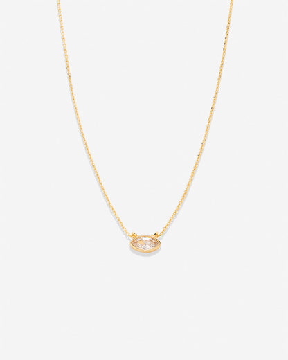 Radiance Marquise Solitaire Necklace