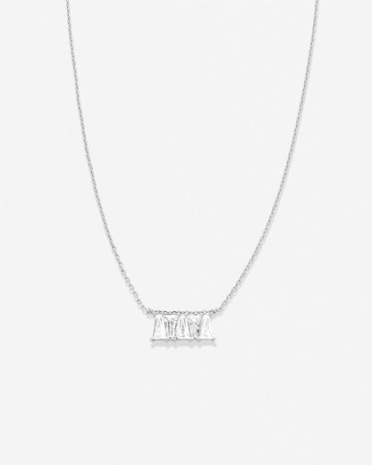 Radiance Baguette Dainty Necklace