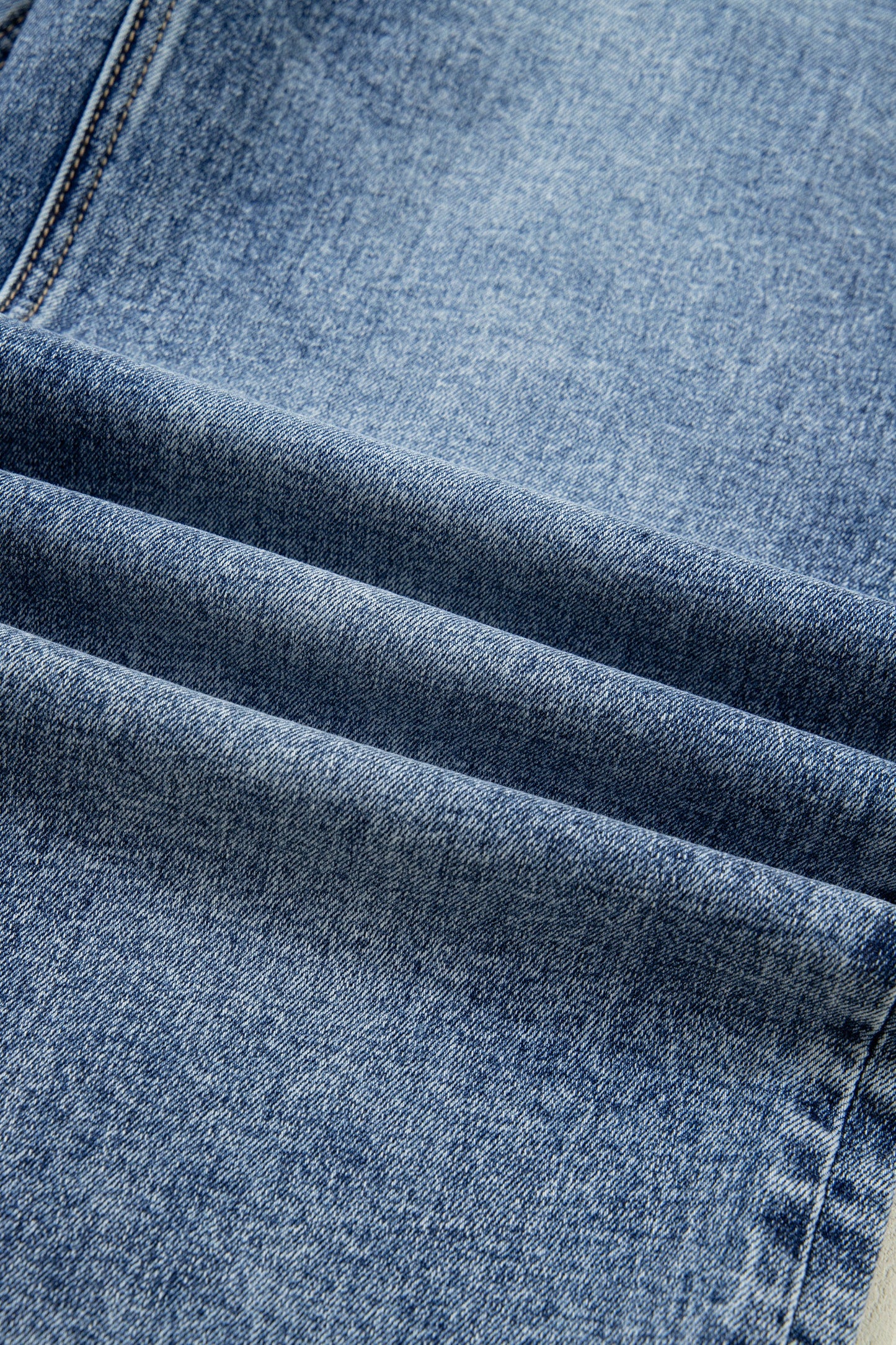 Threaded Pear Elia Cuffed Straight Loose Jeans