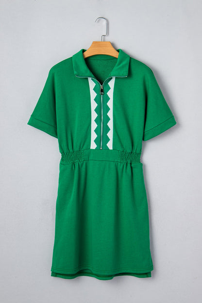 Threaded Pear Lakelynn Short Sleeve Mini Dress