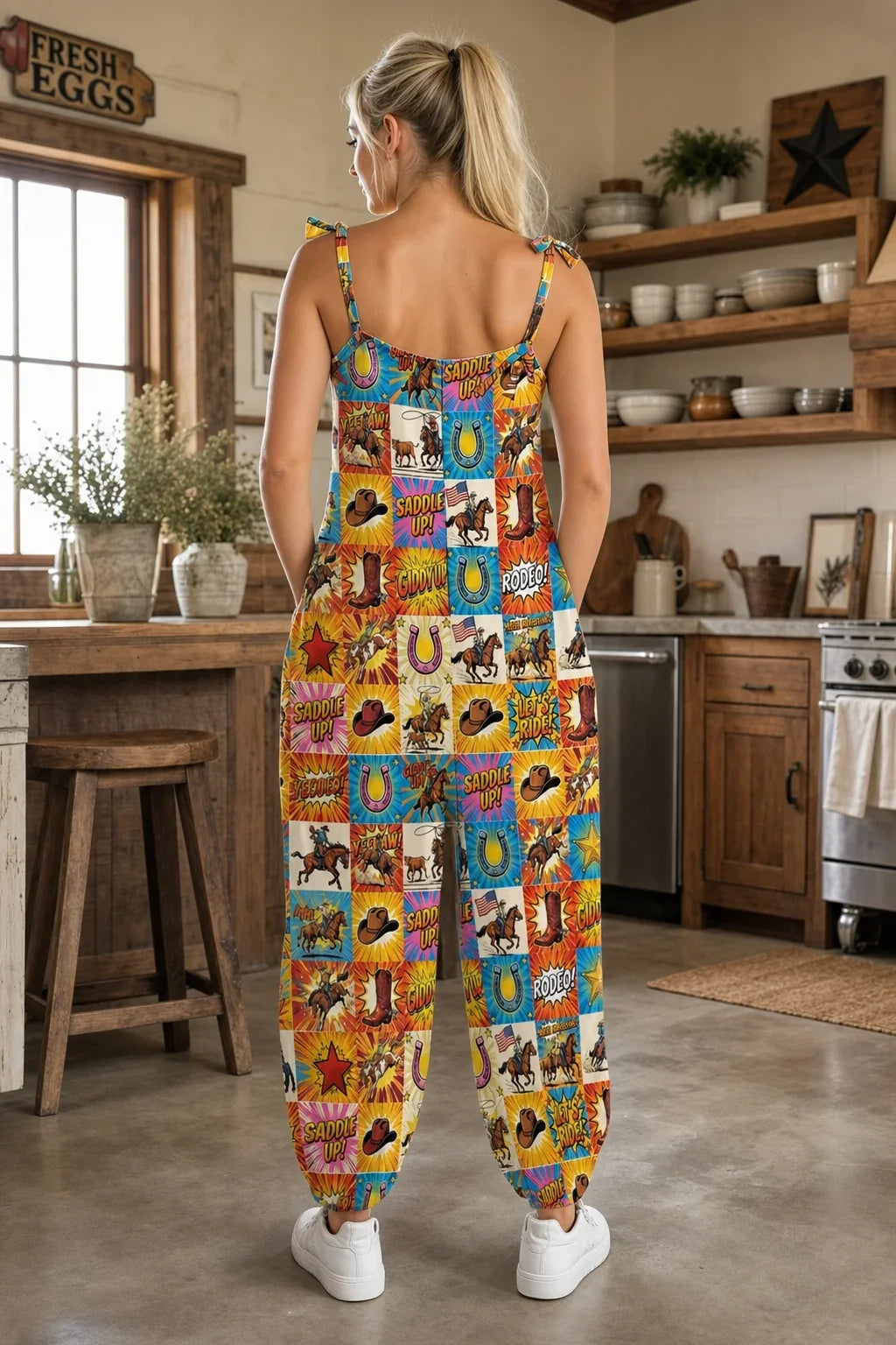 Baha Ranch The Comic Corral Western Rodeo Jumpsuit
