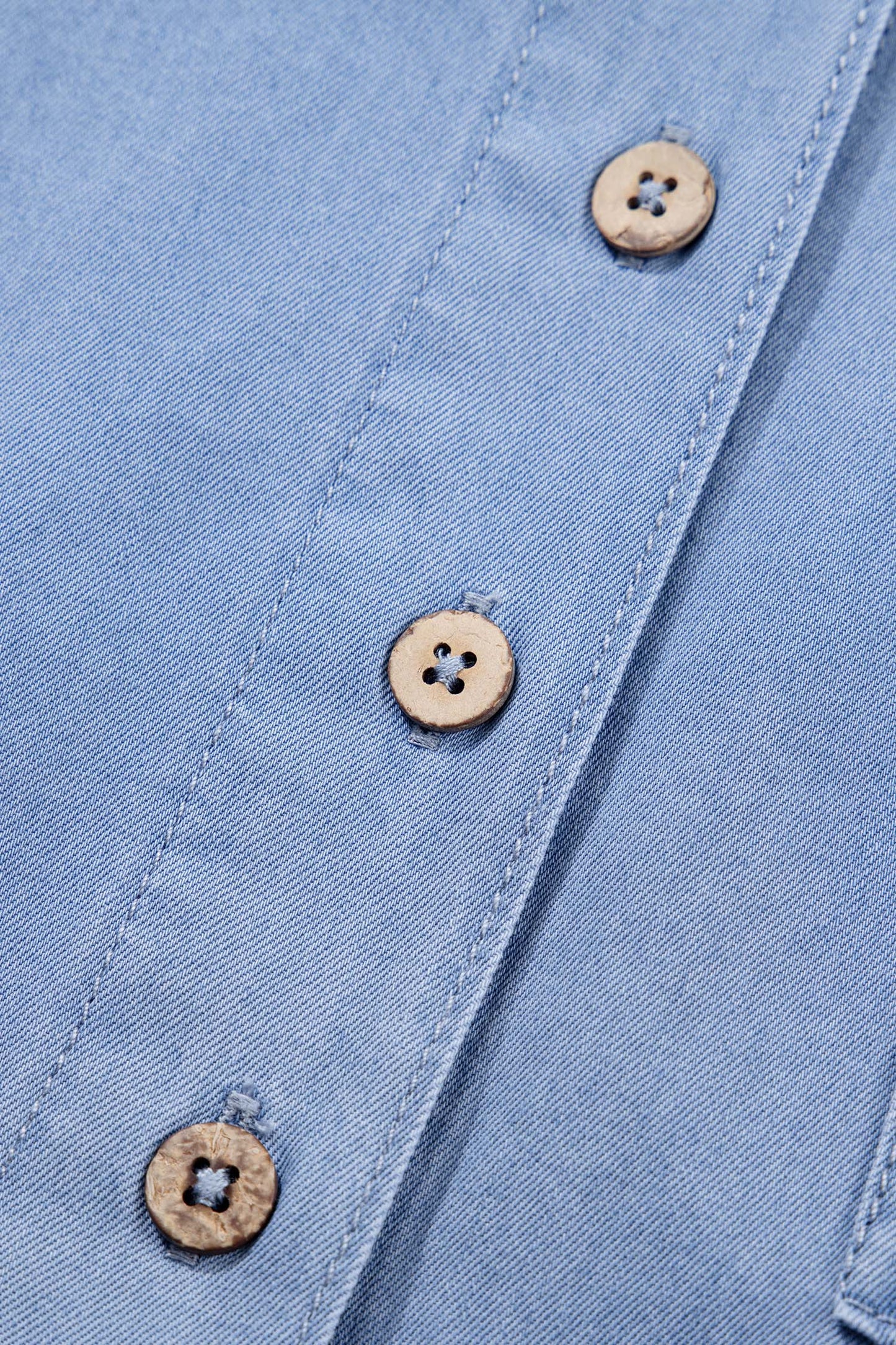 Threaded Pear Londyn Bracelet Sleeve Chambray Shirt