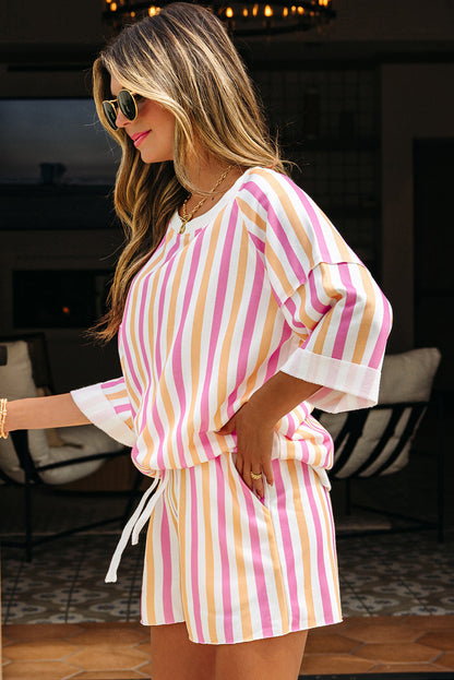 Threaded Pear Eleanor Half Sleeve Loose Lounge Set