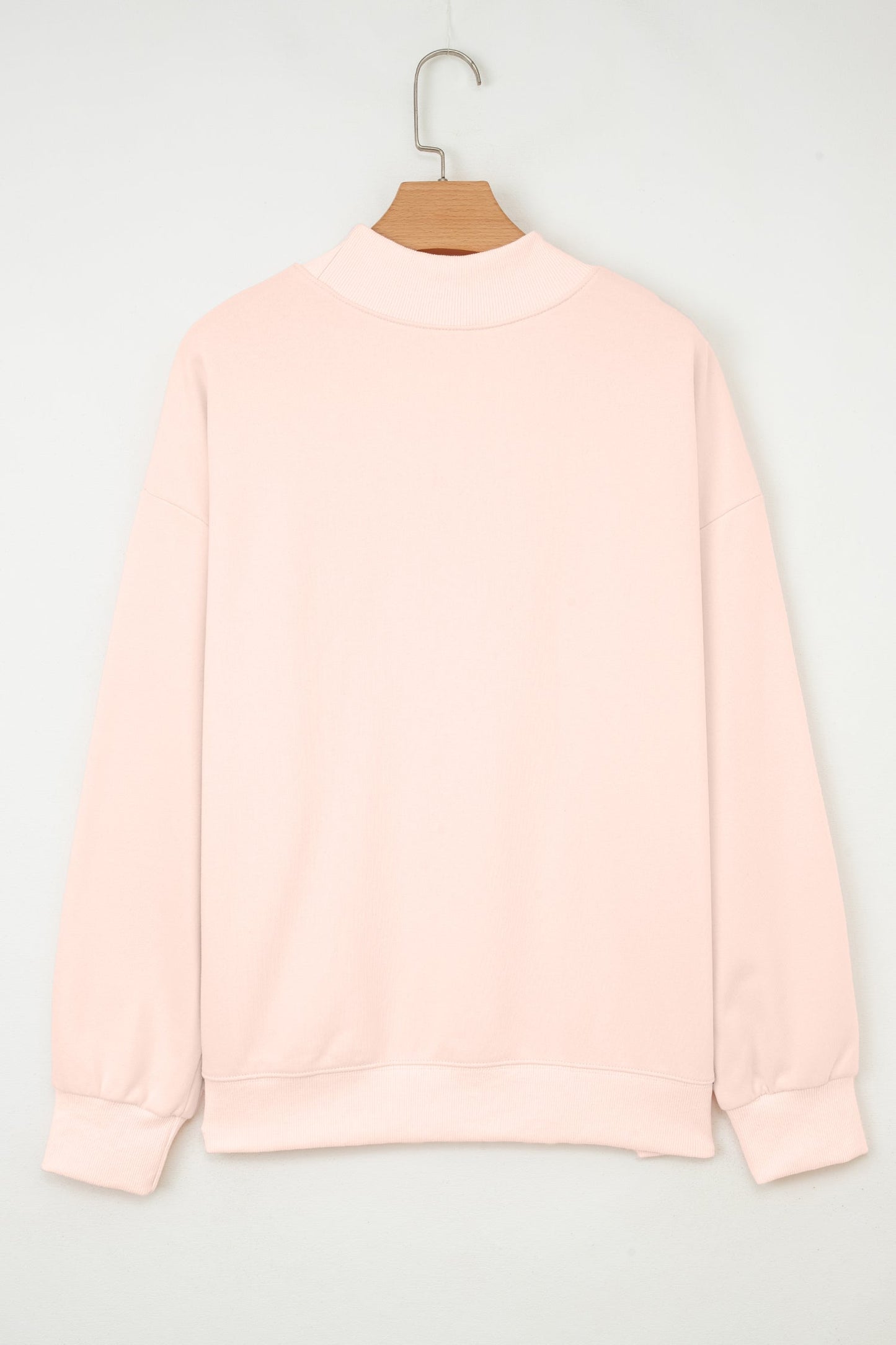 Threaded Pear Ensley apricot Oversize Mock Sweatshirt