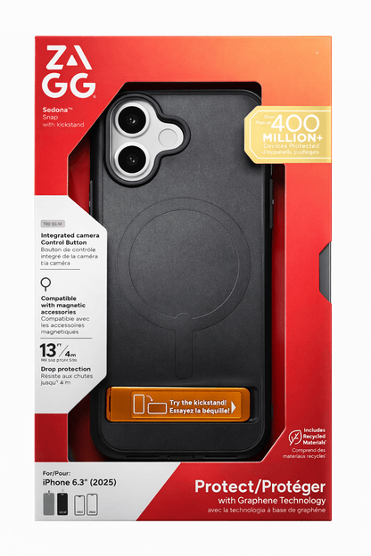 Zagg Sedona - Iphone 17 (Not Plus) Black Case