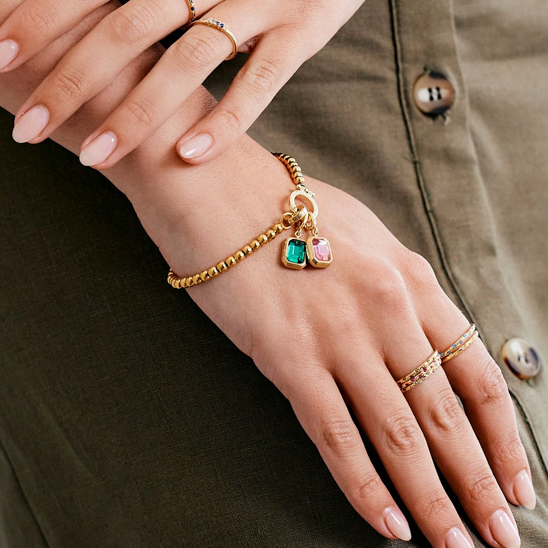 Mint & Lily Baguette Birthstone Charm