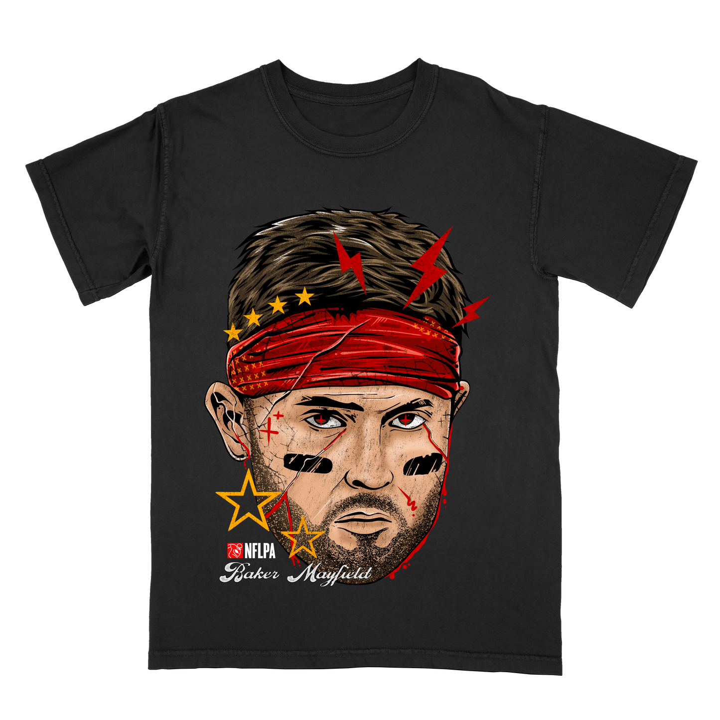 Baker Mayfield Fat Head Limited Edition NFL Player Graphic T-Shirt