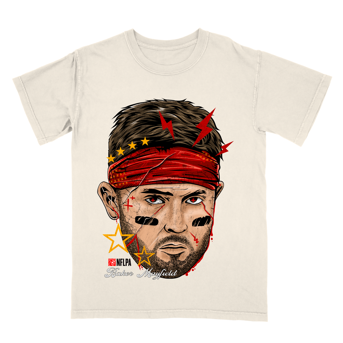 Baker Mayfield Fat Head Limited Edition NFL Player Graphic T-Shirt