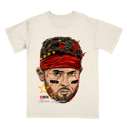 Baker Mayfield Fat Head Limited Edition NFL Player Graphic T-Shirt