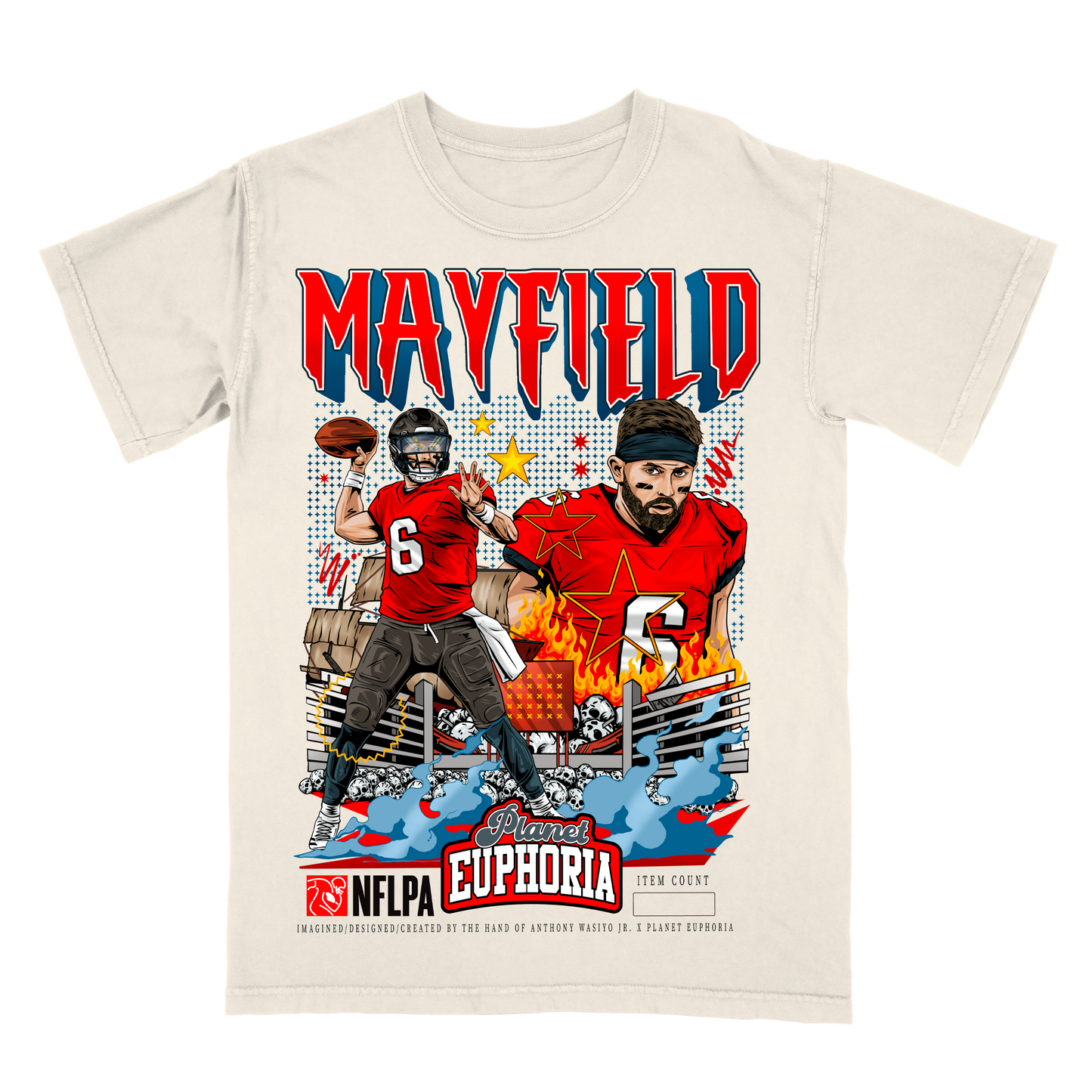 Youth Baker Mayfield V2 Limited Edition NFL Player Graphic T-Shirt