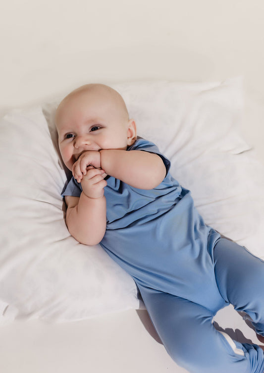 Ocean Bamboo Lyocell Zip Romper