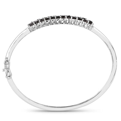 Natural Black Diamond Bangle