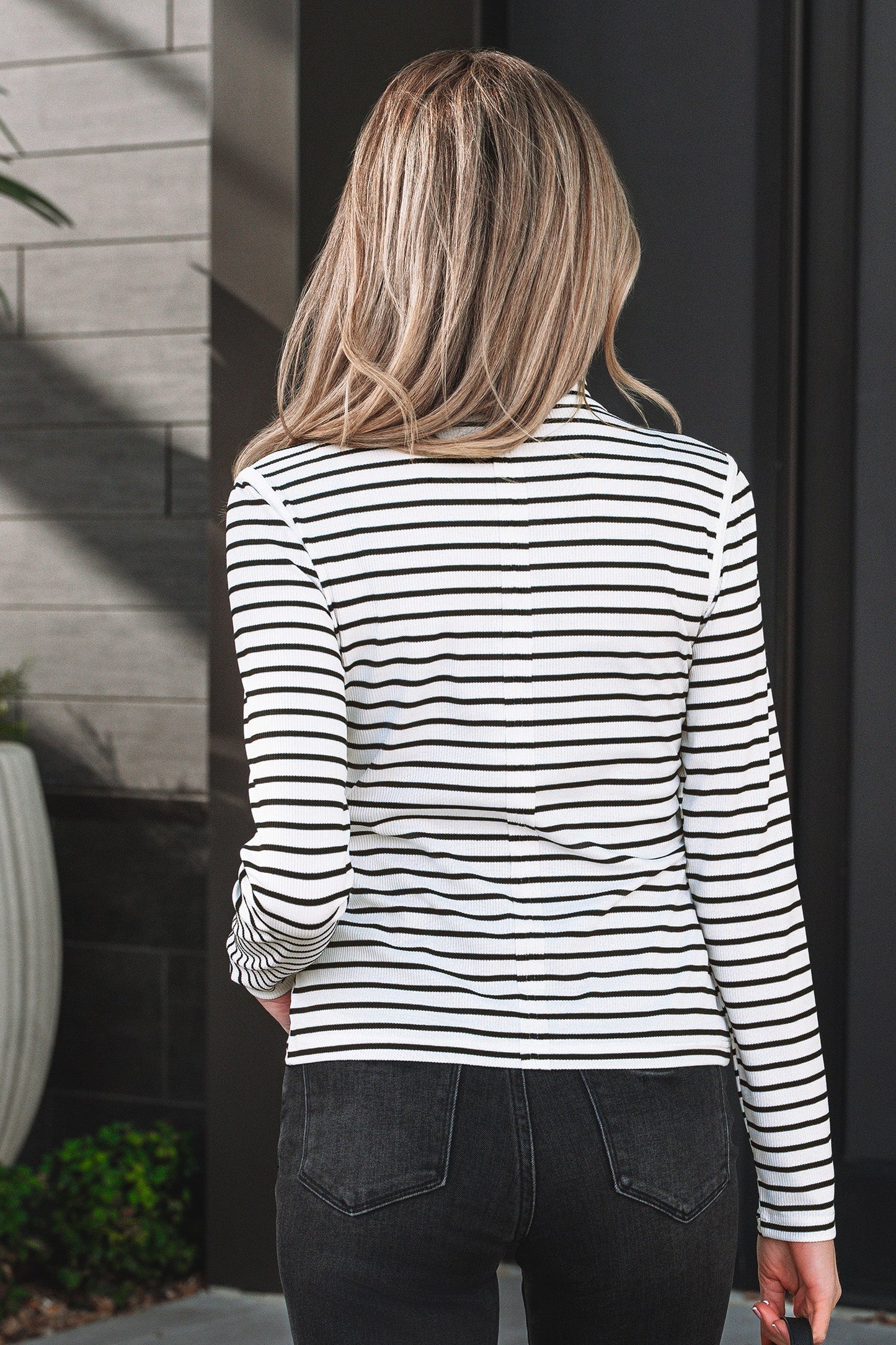 Threaded Pear Samira Sleeve Slim top Long Sleeve Top