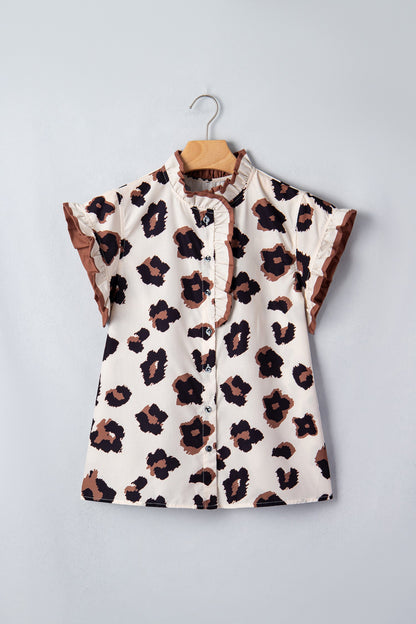Threaded Pear Mariana Ruffle Sleeve Summer Blouse