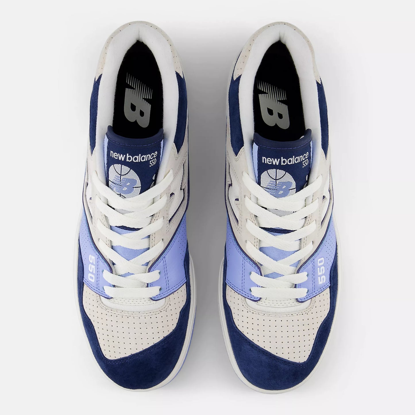 New Balance Mens 550 Navy Electric Sky