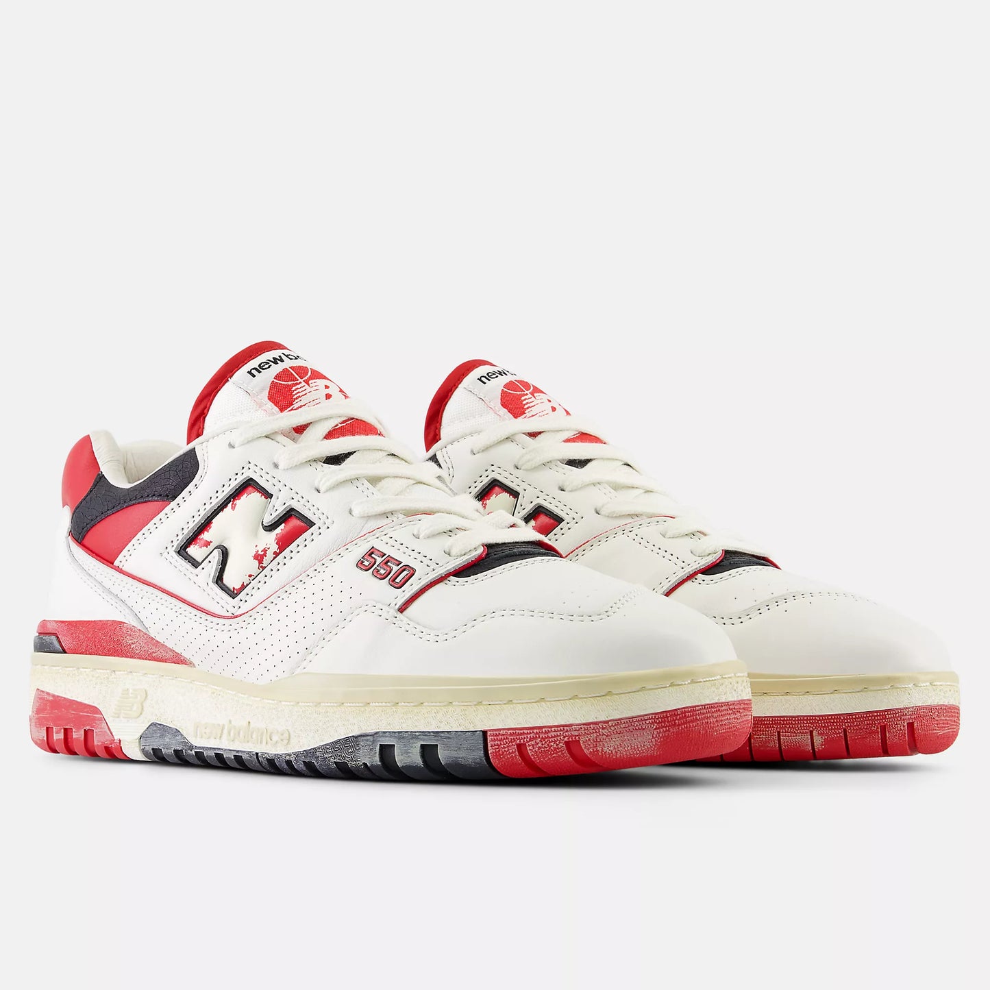 New Balance Mens 550 Vintage Pack Team Red