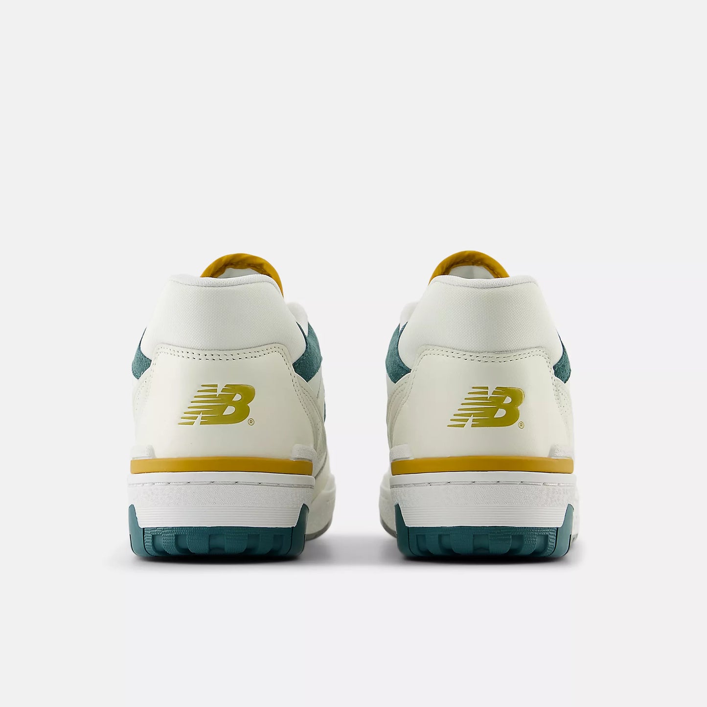New Balance Mens 550 Suede Toe Green Mustard