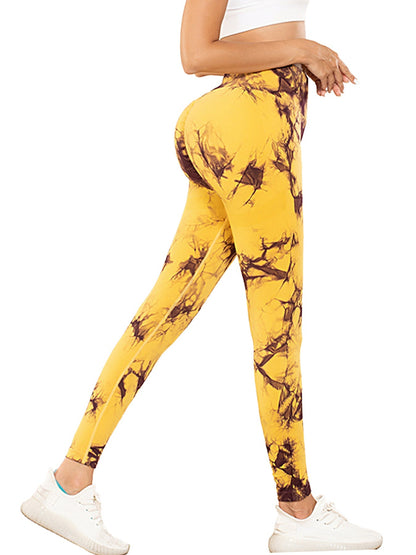 5-Pack Tie Dye Cut-Out Leggings